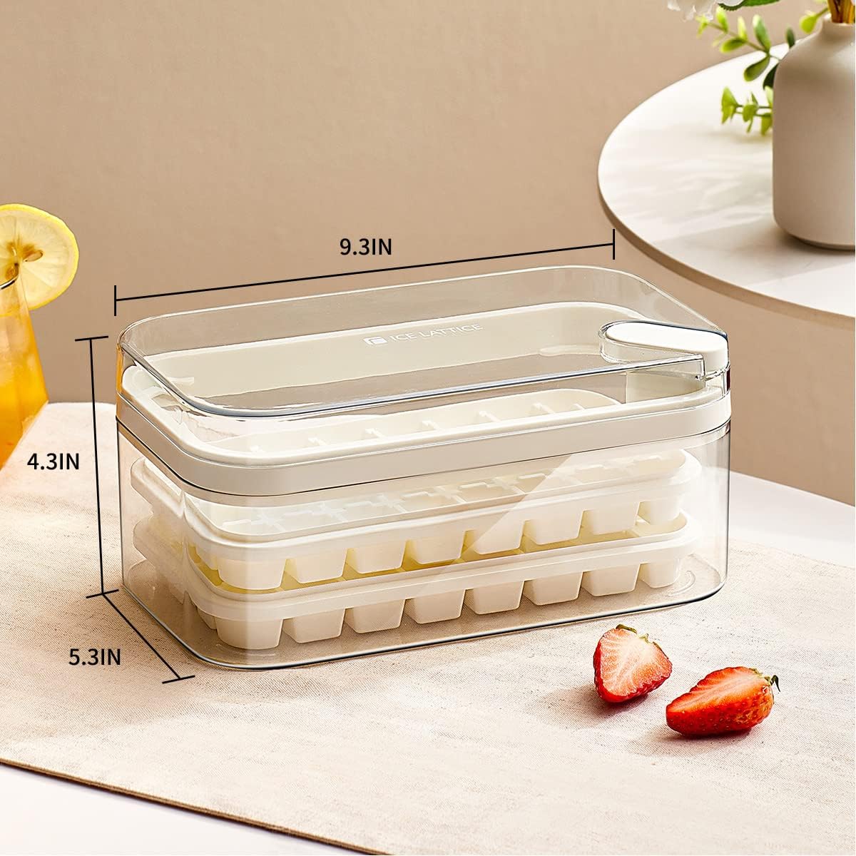 One Button Ice Cube Tray